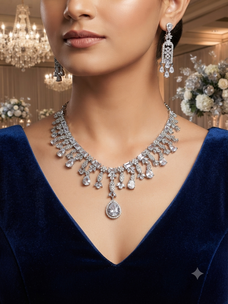 A.D. (AMRIKAN DIAMOND ) NECKLACE