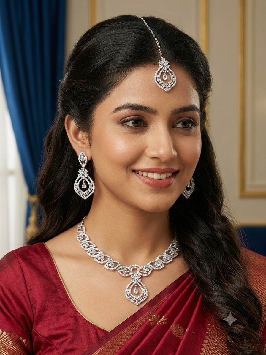 A.D. (AMRIKAN DIAMOND ) NECKLACE