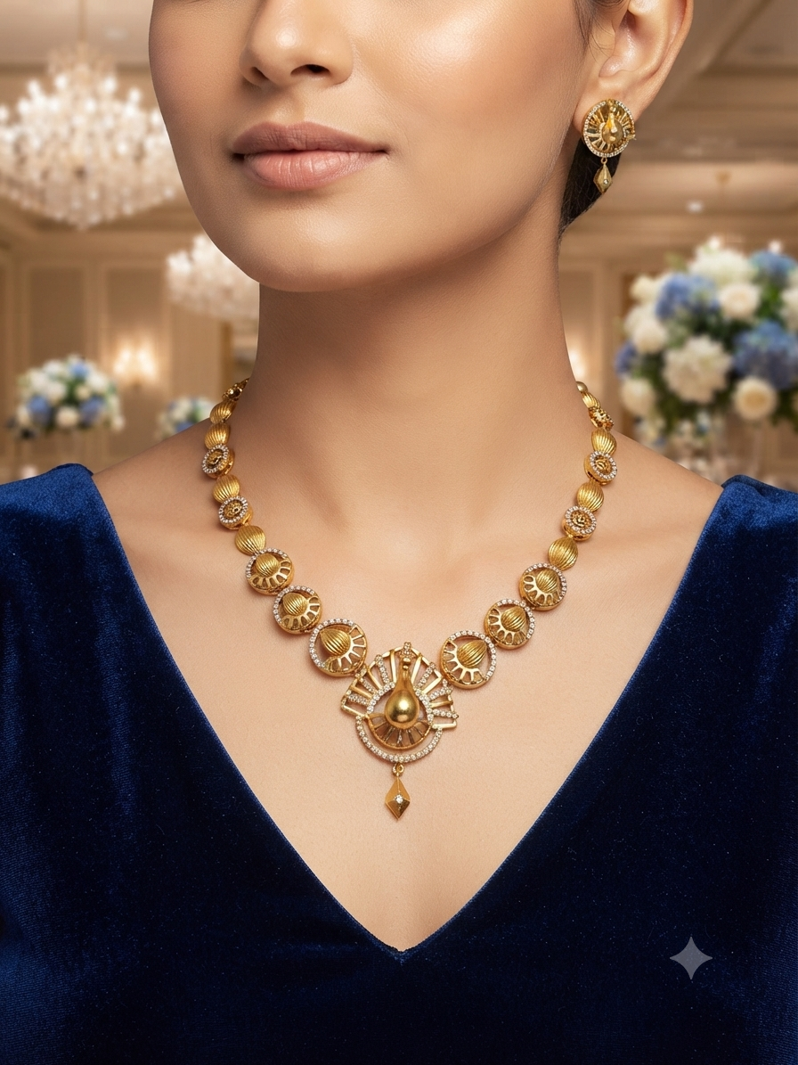 GOLDEN  A.D. SHORT NECKLACE