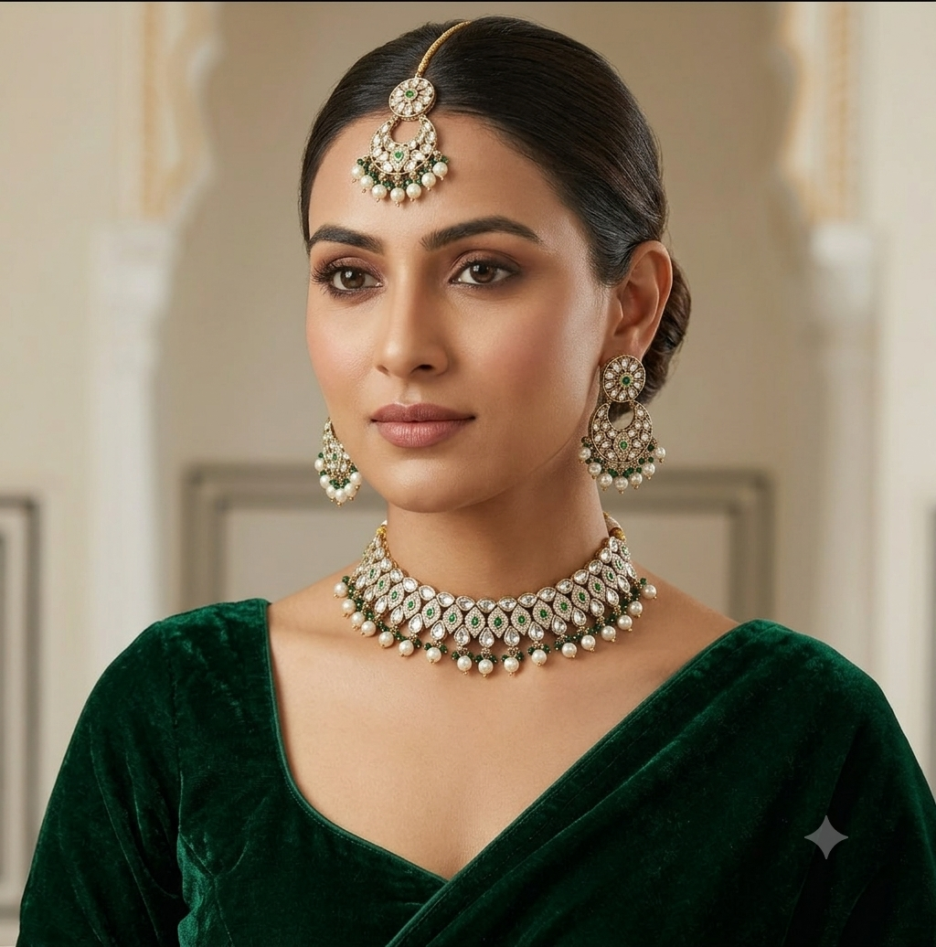 KUNDAN SHORT NECKLACE