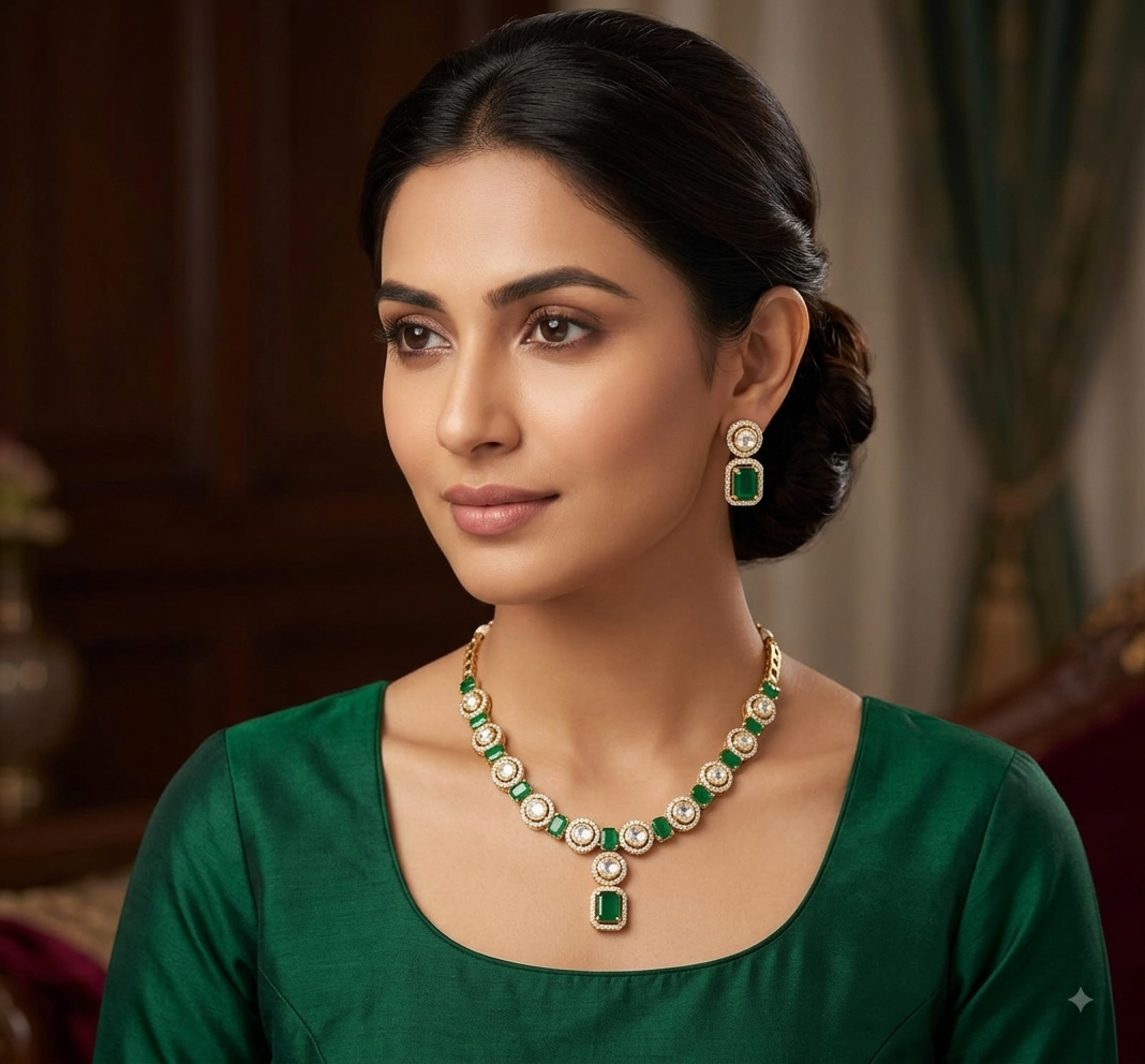 KUNDAN SHORT NECKLACE