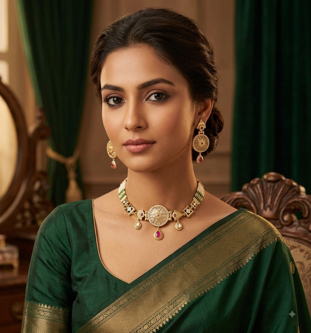 KUNDAN SHORT NECKLACE