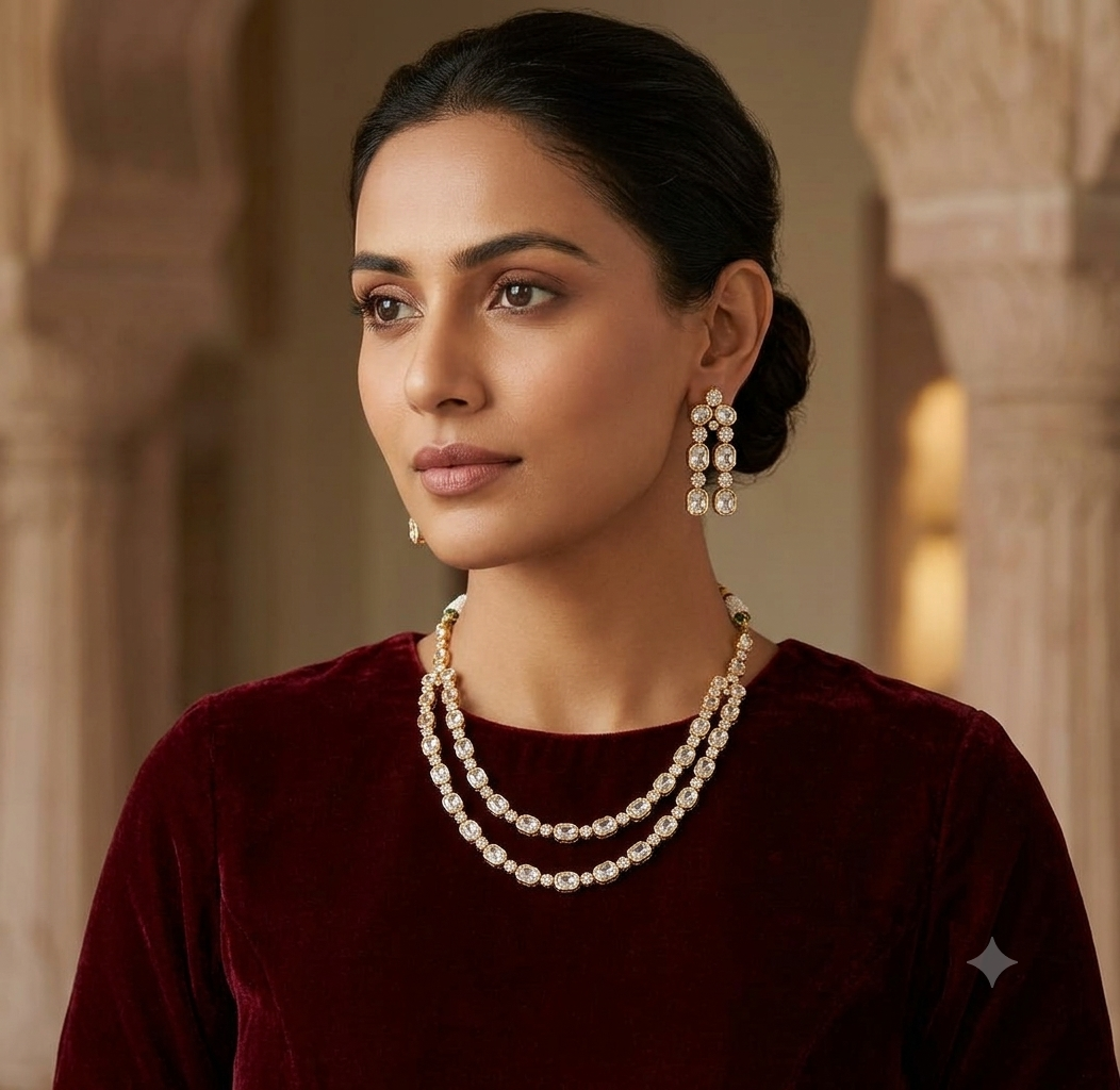 KUNDAN SHORT NECKLACE