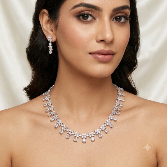 A.D. (AMRIKAN DIAMOND ) NECKLACE