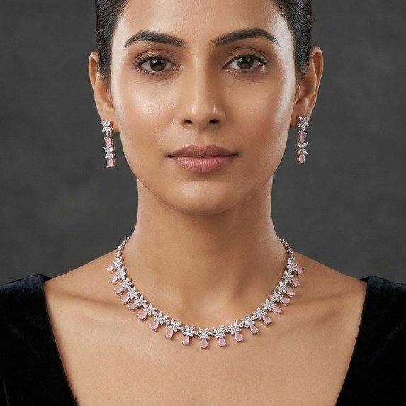 A.D. (AMRIKAN DIAMOND ) NECKLACE