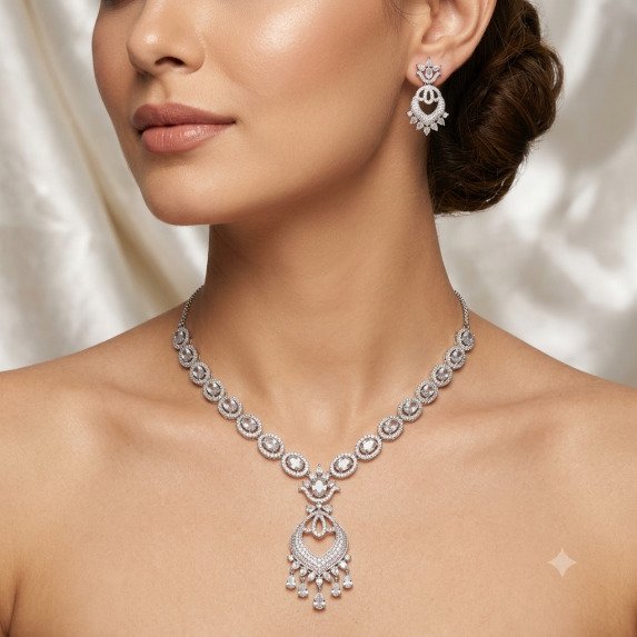 A.D. (AMRIKAN DIAMOND ) NECKLACE