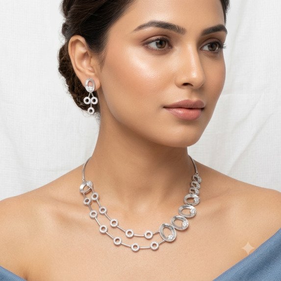 A.D. (AMRIKAN DIAMOND ) NECKLACE