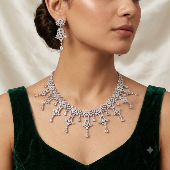 A.D. (AMRIKAN DIAMOND ) NECKLACE