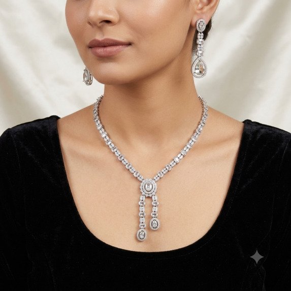 A.D. (AMRIKAN DIAMOND ) NECKLACE