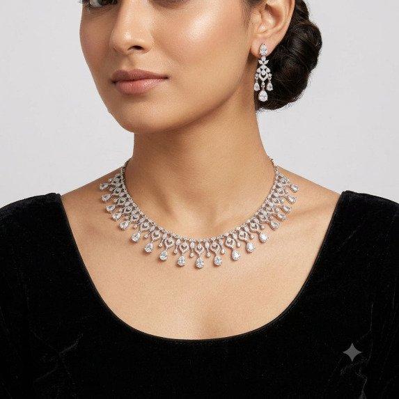 A.D. (AMRIKAN DIAMOND ) NECKLACE