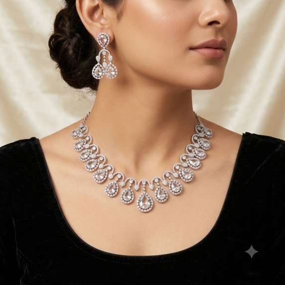 A.D. (AMRIKAN DIAMOND ) NECKLACE