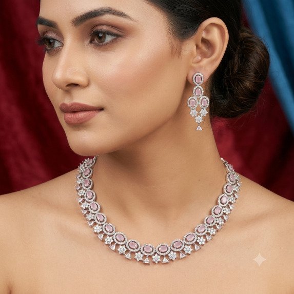 A.D. (AMRIKAN DIAMOND ) NECKLACE