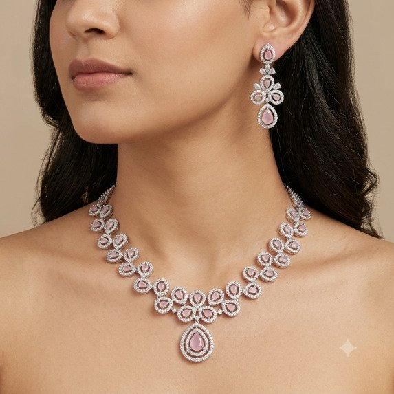 A.D. (AMRIKAN DIAMOND ) NECKLACE