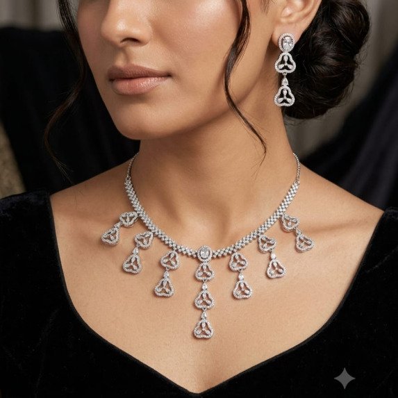 A.D. (AMRIKAN DIAMOND ) NECKLACE