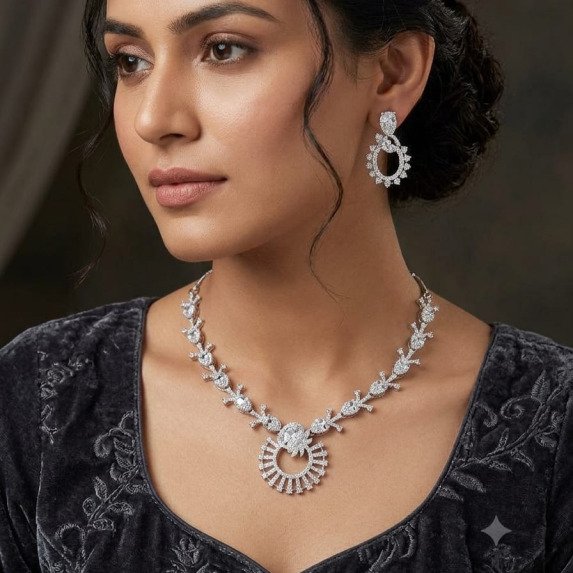 A.D. (AMRIKAN DIAMOND ) NECKLACE