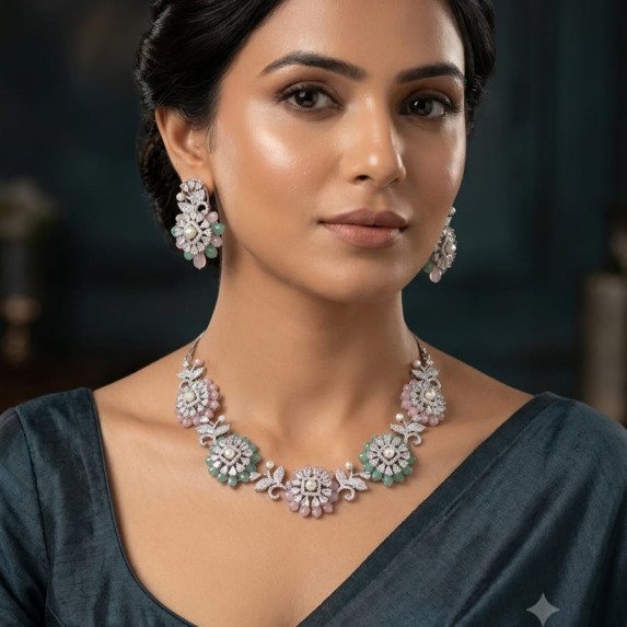 A.D. (AMRIKAN DIAMOND ) NECKLACE