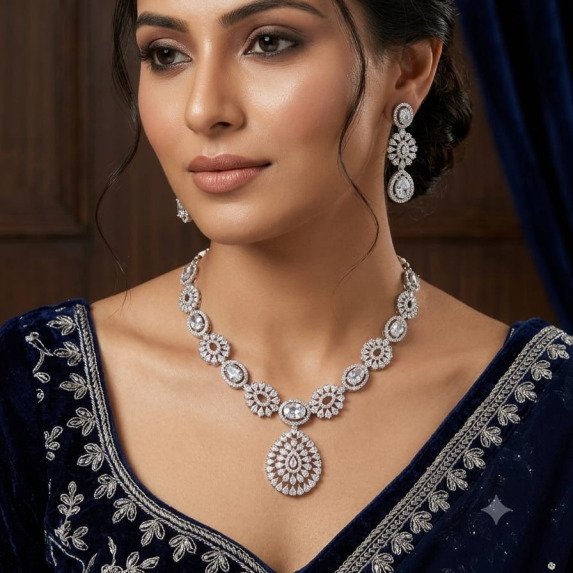 A.D. (AMRIKAN DIAMOND ) NECKLACE