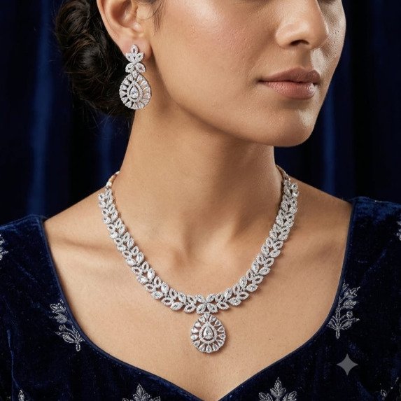 A.D. (AMRIKAN DIAMOND ) NECKLACE