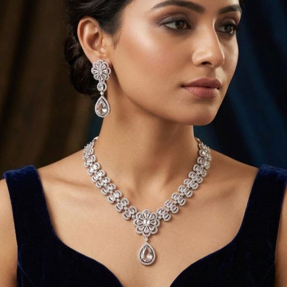 A.D. (AMRIKAN DIAMOND ) NECKLACE
