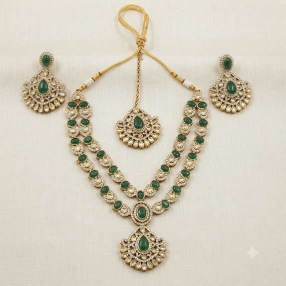 MEHNDI PALETING KUNDAN NECKLACE