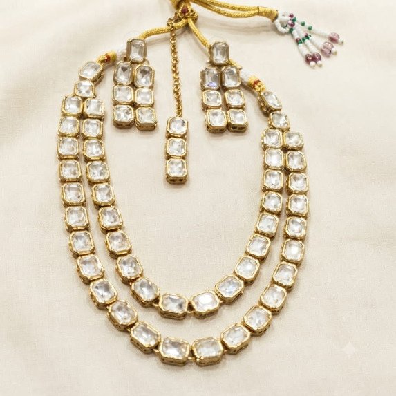 MEHNDI PALETING KUNDAN NECKLACE