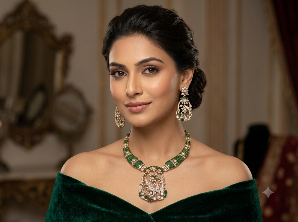 KUNDAN SHORT NECKLACE