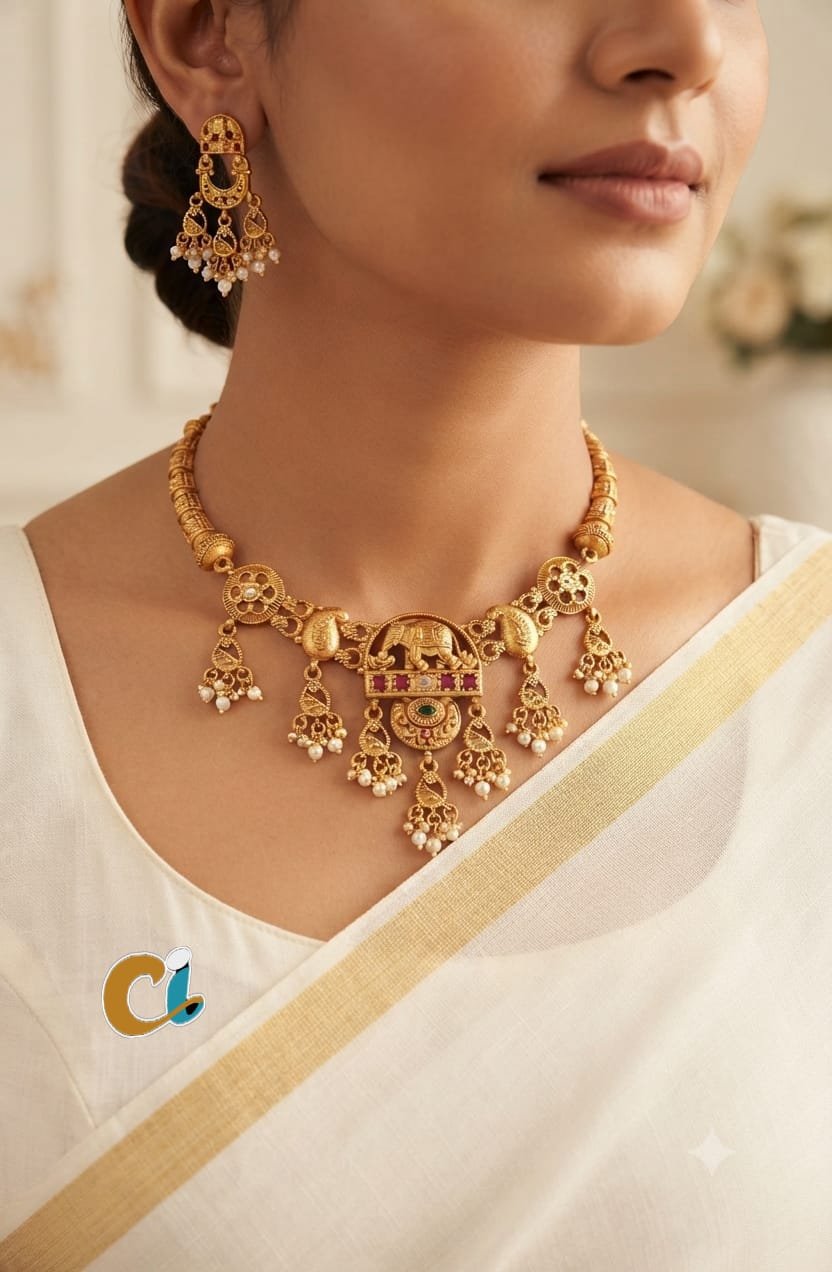 ANTIQUE HARITAGE SHORT NECKLACE